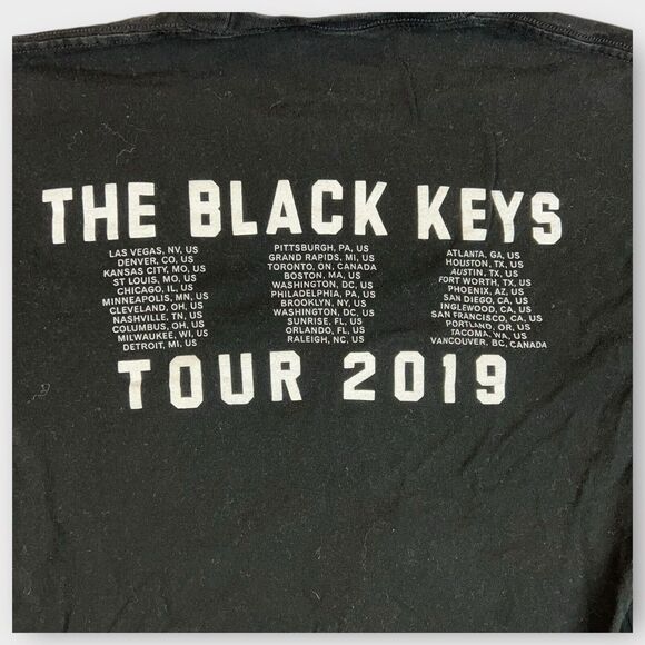 The Black Keys Let’s Rock World Tour Shirt Large 2019 Band Tee Size Large - Picture 5 of 6